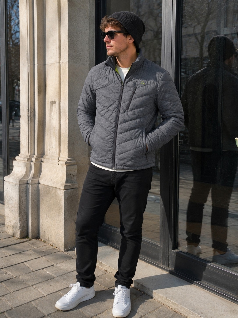 Paradox Packable Duck Down Puffer Jacket – Charcoal Gray – Size M